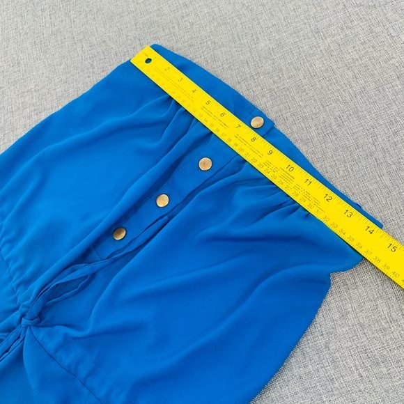 Arden B. Blue‎ Strapless Top Size XS 100% polyester Front Tie Soft Flowy - Picture 6 of 10